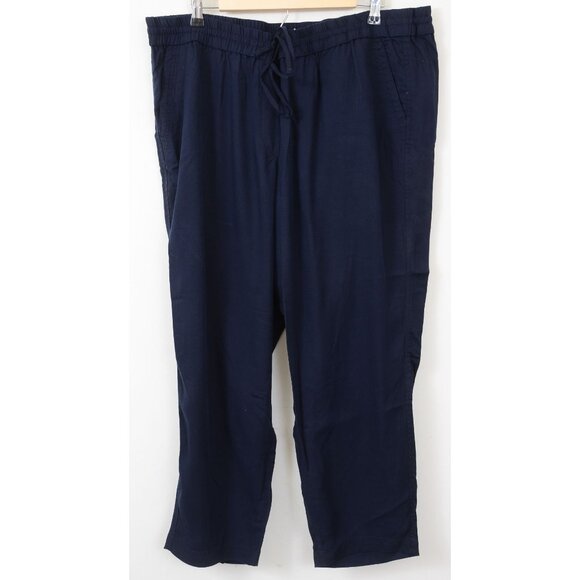 Talbots Pants - Talbots PLUS Size 18W Tencel Lyocell Baggy Drawstring Pants Comfy Office Career